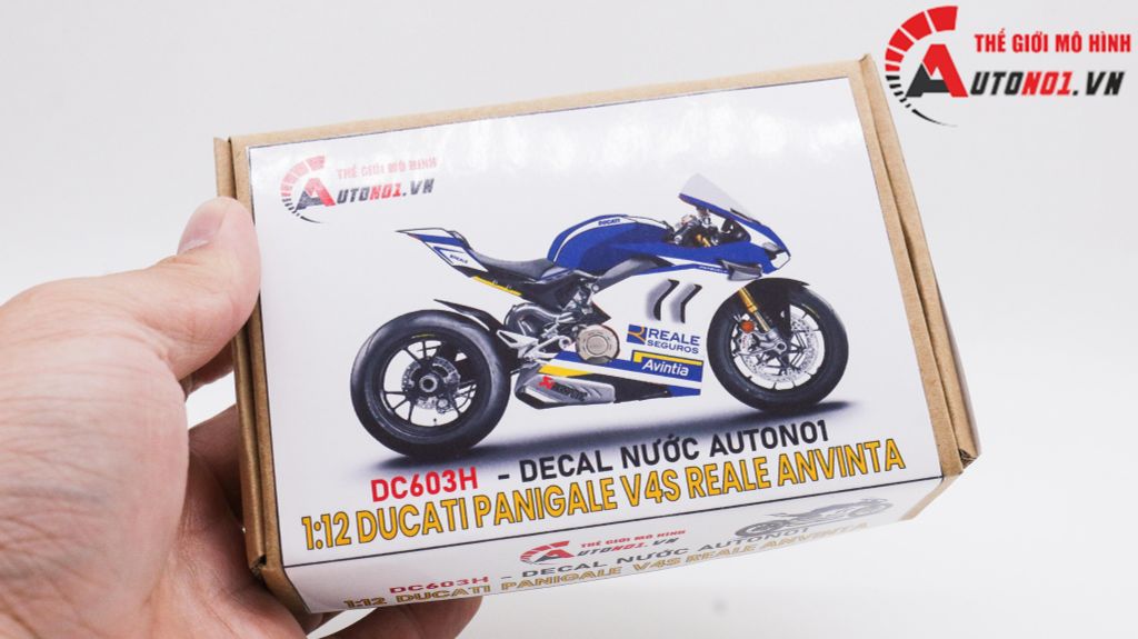 DECAL NƯỚC ĐỘ DUCATI PANIGALE V4S REALE ANVINTA TỈ LỆ 1:12 AUTONO1 DC603H