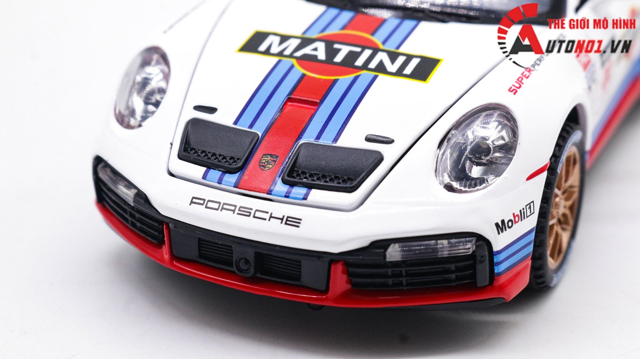  Mô hình xe Porsche 911 Gt3 RSR Martini 1:32 Miniauto OT351 