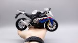  Mô hình xe Bmw s1000rr white blue 1:12 Maisto 1111 