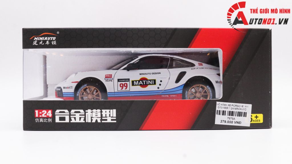 MÔ HÌNH XE PORSCHE 911 GT3 RSR 1:24 MINIAUTO 7975