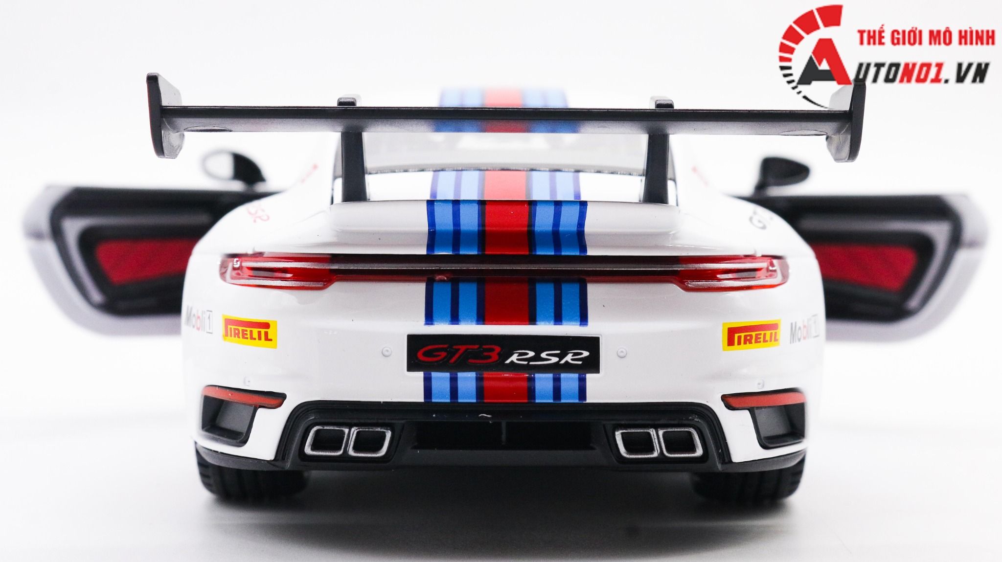  Mô hình xe Porsche 911 Gt3 Rsr đánh lái được full open 1:24 Miniauto OT404 