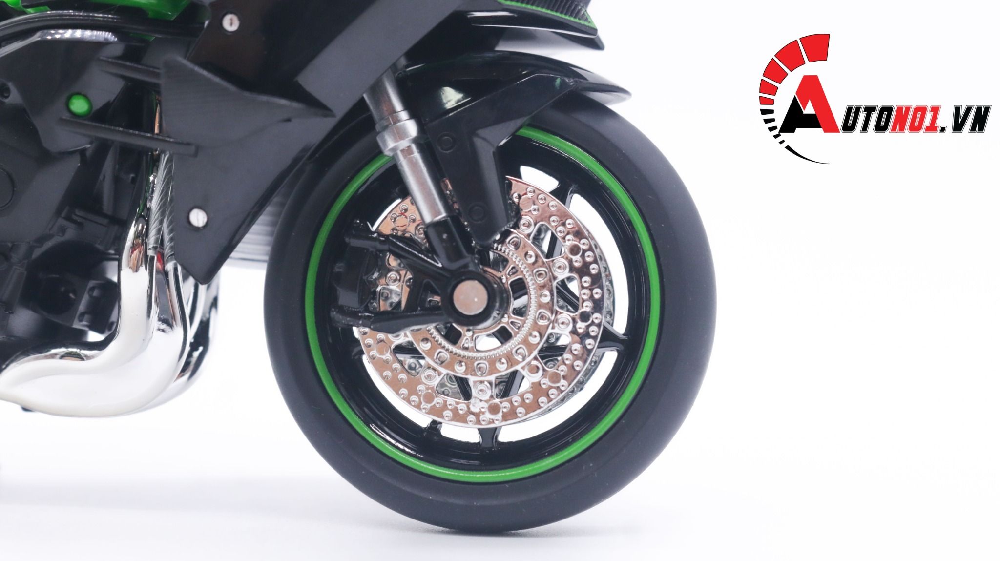  Mô hình xe Kawasaki H2R có đế có ben nâng 1:12 Jiaye Model MT042 