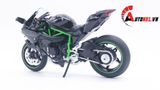  Mô hình xe Kawasaki H2R có đế có ben nâng 1:12 Jiaye Model MT042 