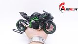  Mô hình xe Kawasaki H2R có đế có ben nâng 1:12 Jiaye Model MT042 