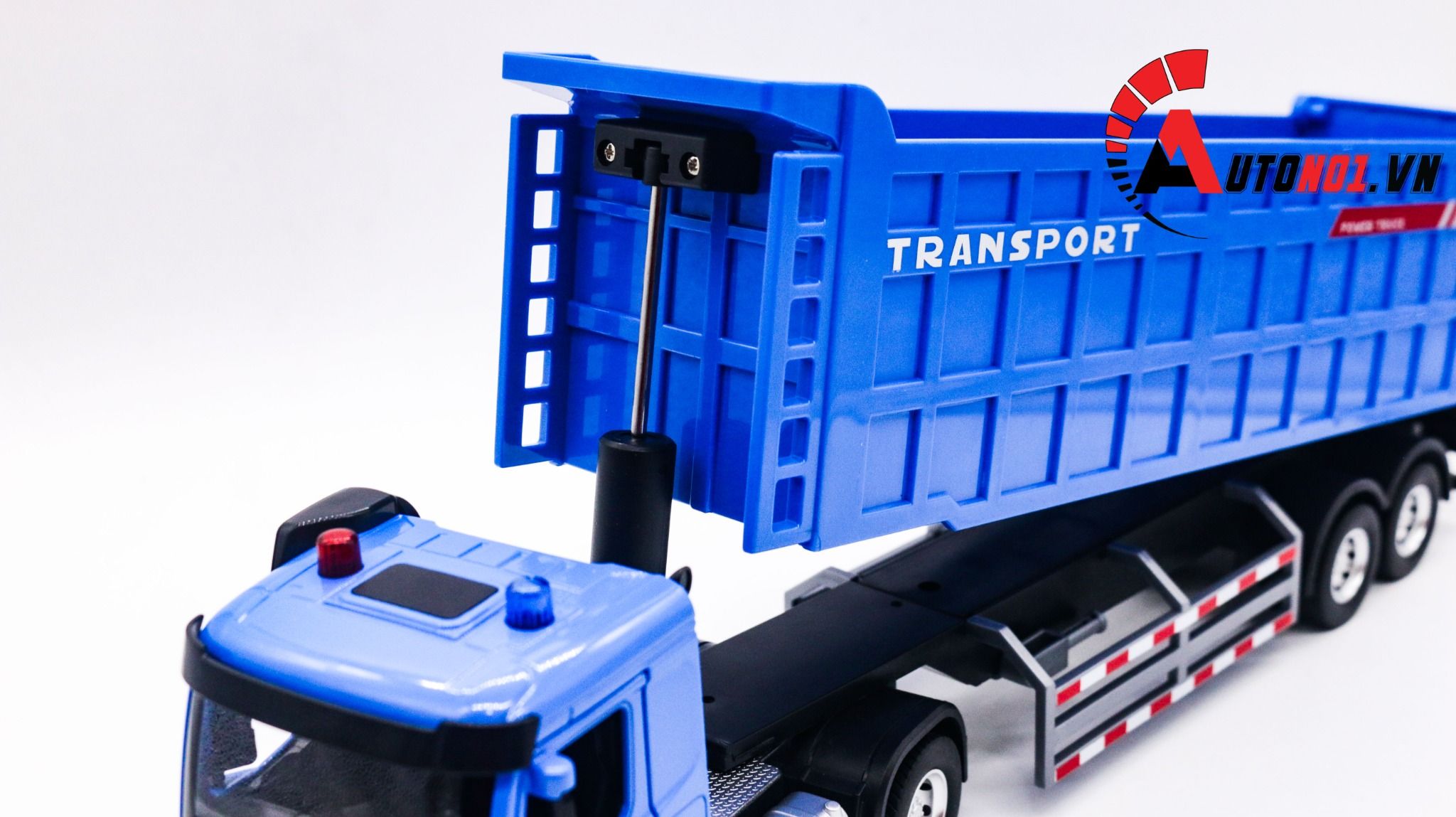  Mô hình xe container tỉ lệ 1:24 đầu kim loại - thùng xe nhựa Metal DieCast OT242 