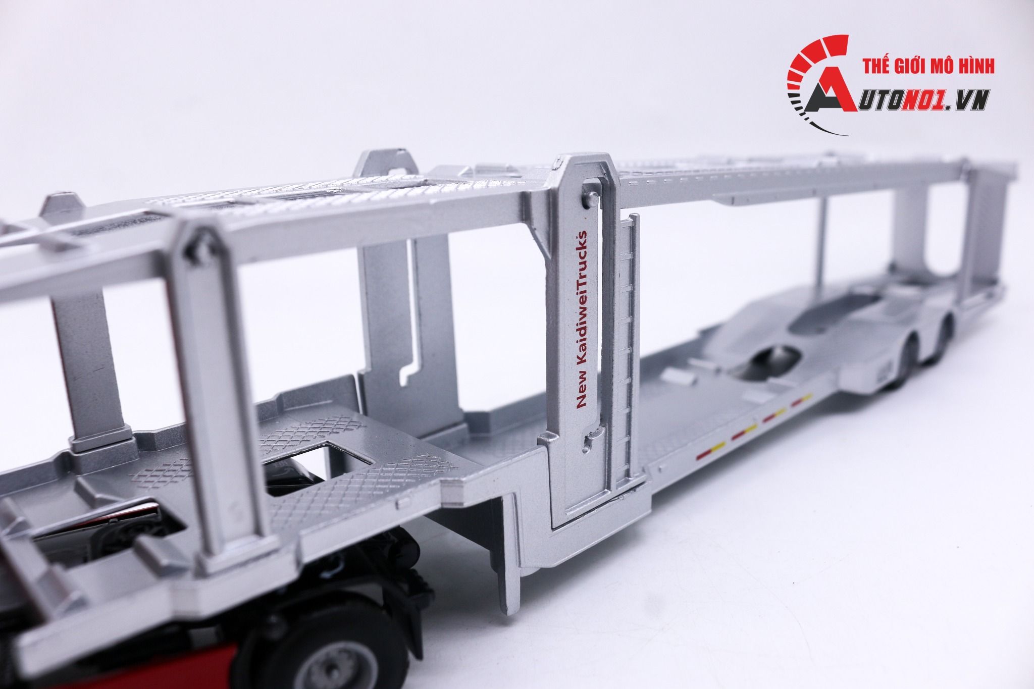 Mô hình xe chuyên dụng chở ô tô tỉ lệ 1:50 Kaidiwei 8177