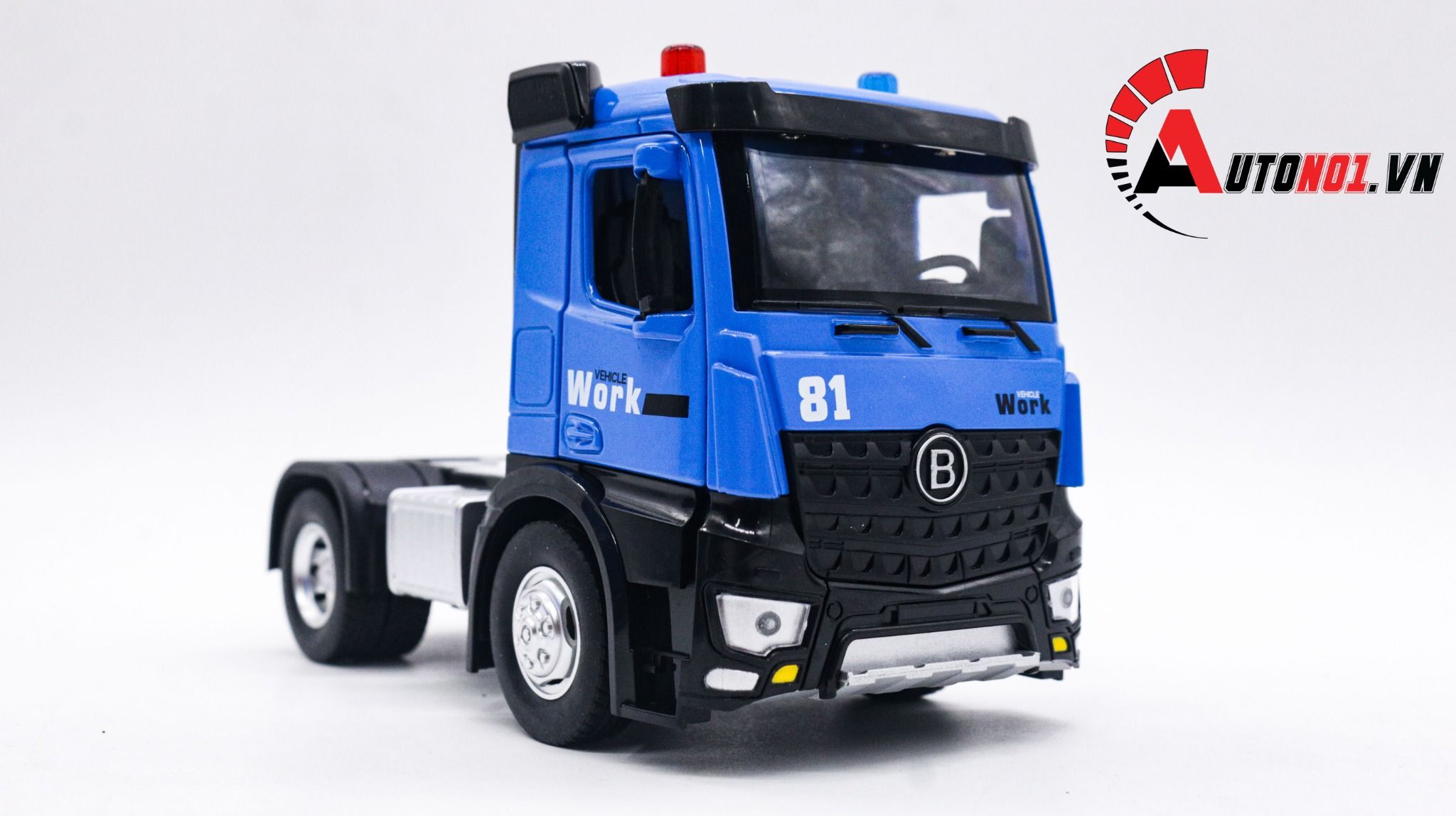  Mô hình xe container tỉ lệ 1:24 đầu kim loại - thùng xe nhựa Metal DieCast OT242 