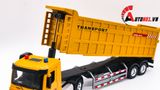  Mô hình xe container tỉ lệ 1:24 đầu kim loại - thùng xe nhựa Metal DieCast OT242 