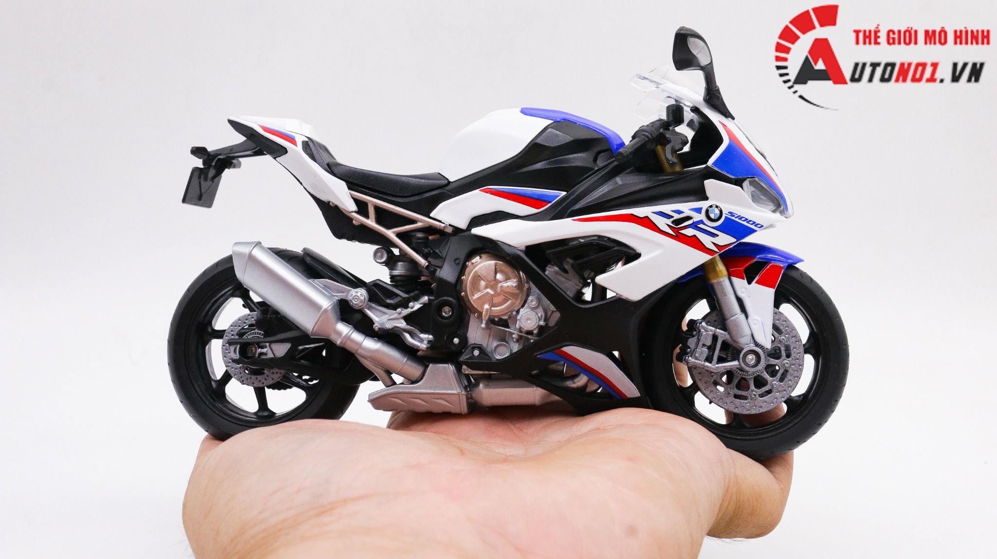  Mô hình xe Bmw s1000rr 2021 1:12 Welly MT081 