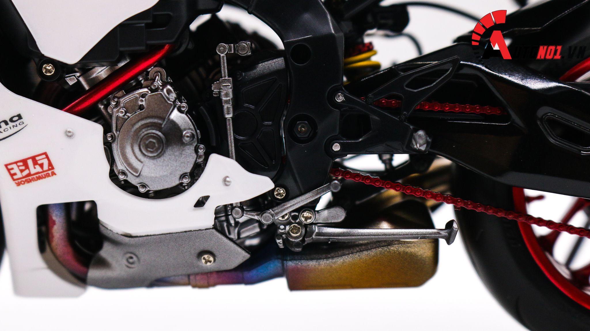 Mô hình xe Yamaha Yzf R1 Red White 1:12 Tamiya D080