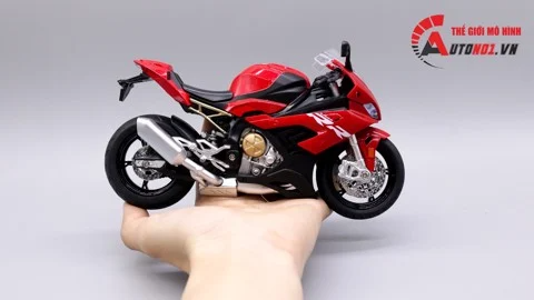 Mô hình xe Bmw s1000rr 2020 tỉ lệ 1:12 Huayi Alloy MT094