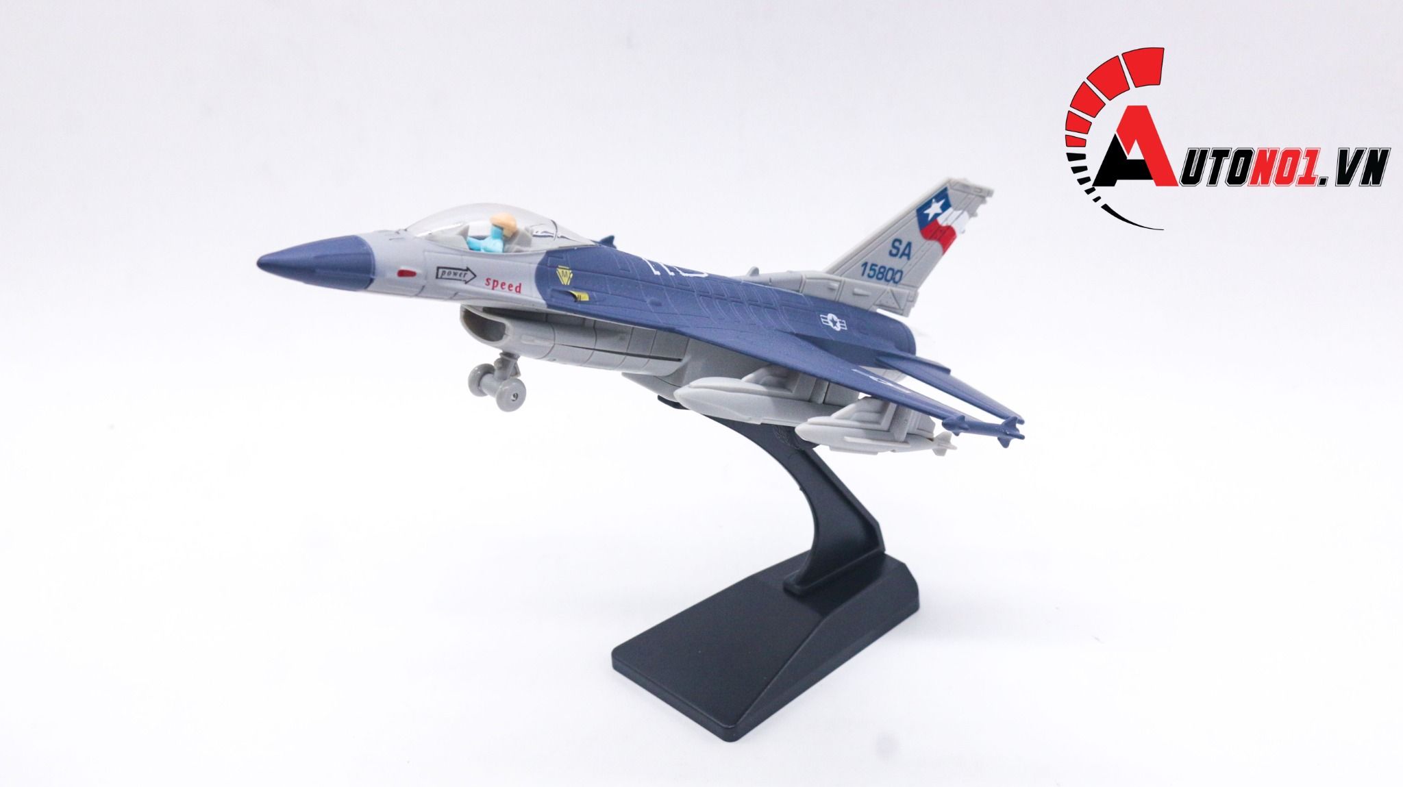  Mô Hình Máy Bay Quân Sự F-16 Fighter 22cm MB22005 