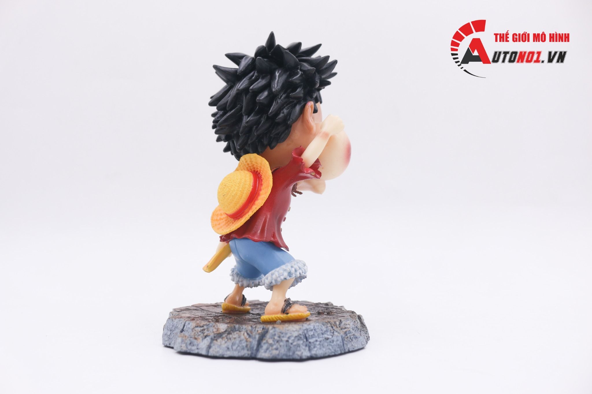 Mô hình nhân vật Onepiece Luffy biểu cảm mặt sưng 16cm FG112
