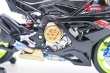  Mô hình xe độ Bmw S1000rr 2020 black độ nồi - độ pô 1:12 Autono1 Welly D226K 