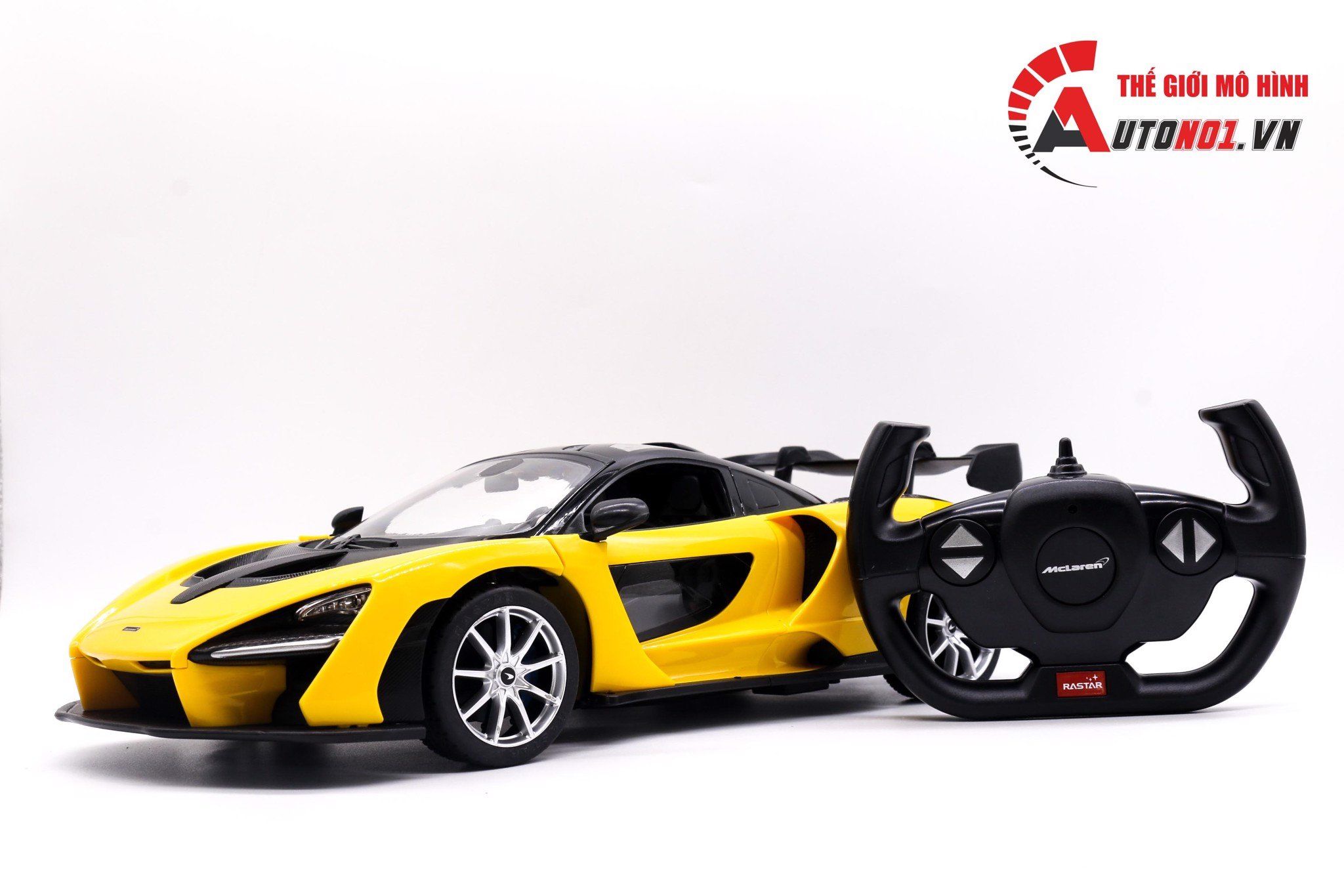  Mô hình xe điều khiển ô tô Mclaren senna yellow 1:14 rastar 7243 