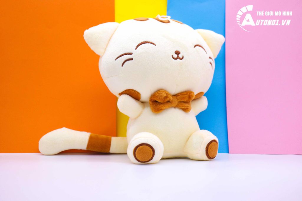 MÈO BÔNG KEM SỮA ĐUÔI SỌC 25CM 7329