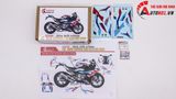  Decal nước tem trùm độ BMW S1000RR Sbk 2020 Blue Red 1:12 Autono1 DC604B 