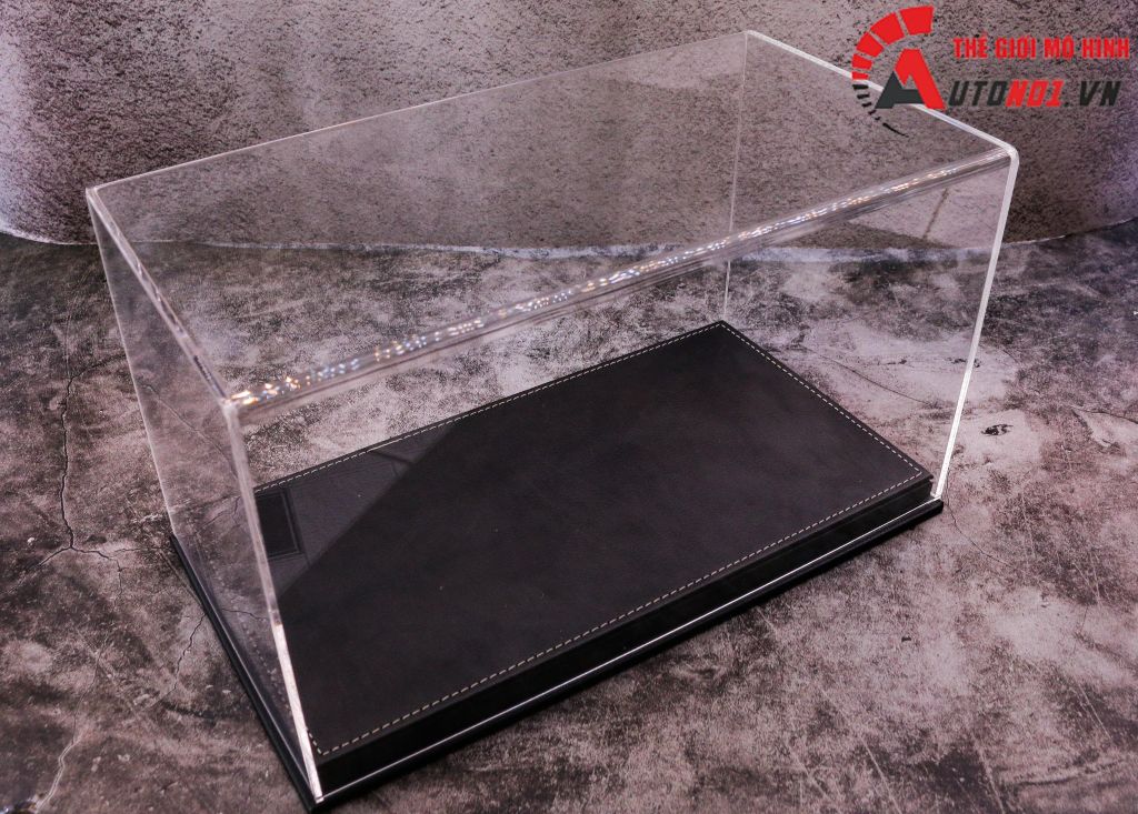 HỘP TRƯNG BÀY MICA CAO CẤP ĐẾ DA 32x17x18CM PK310