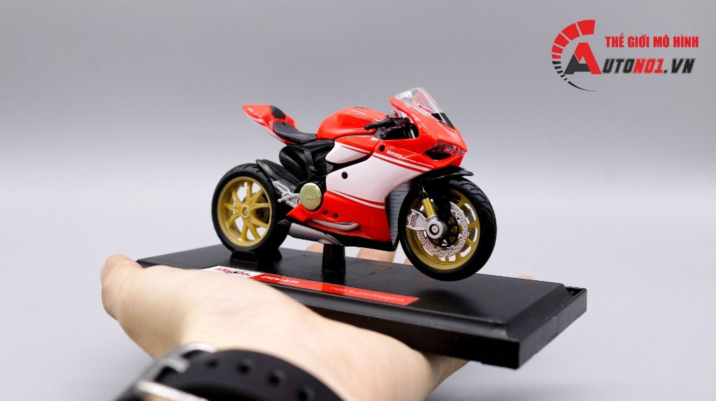  Mô hình xe mô tô Ducati 1199 Superleggera 2014 1:18 Maisto 1017 