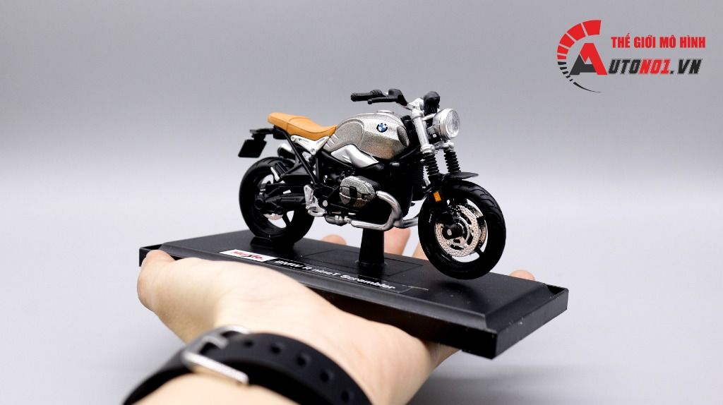 Mô hình xe Bmw r nine t scrambler 1:18 Maisto 6369