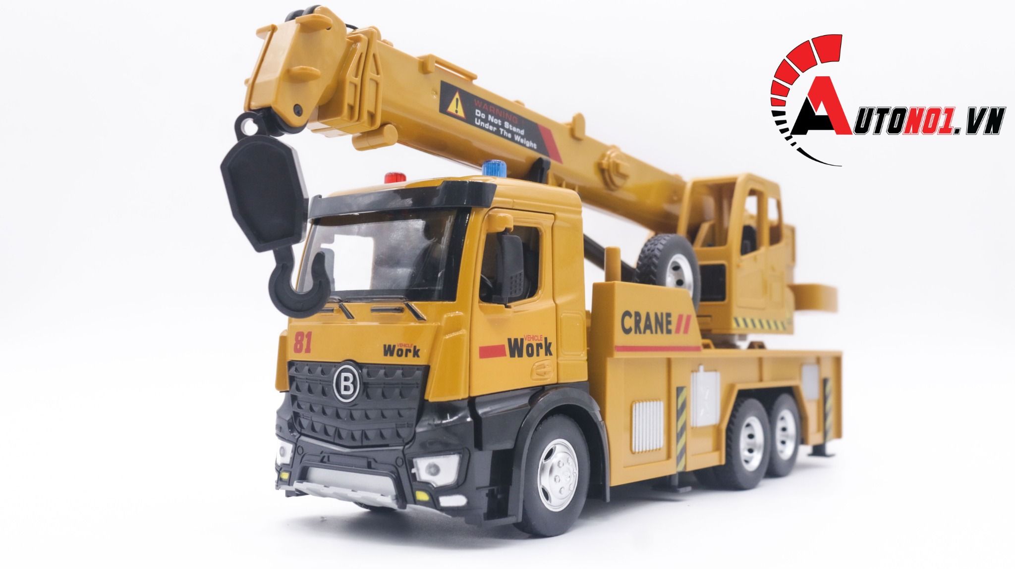 Mô hình xe công trình cần cẩu Jiadu hợp kim tỉ lệ 1:24 Lifting Crane Metal DieCast OT260