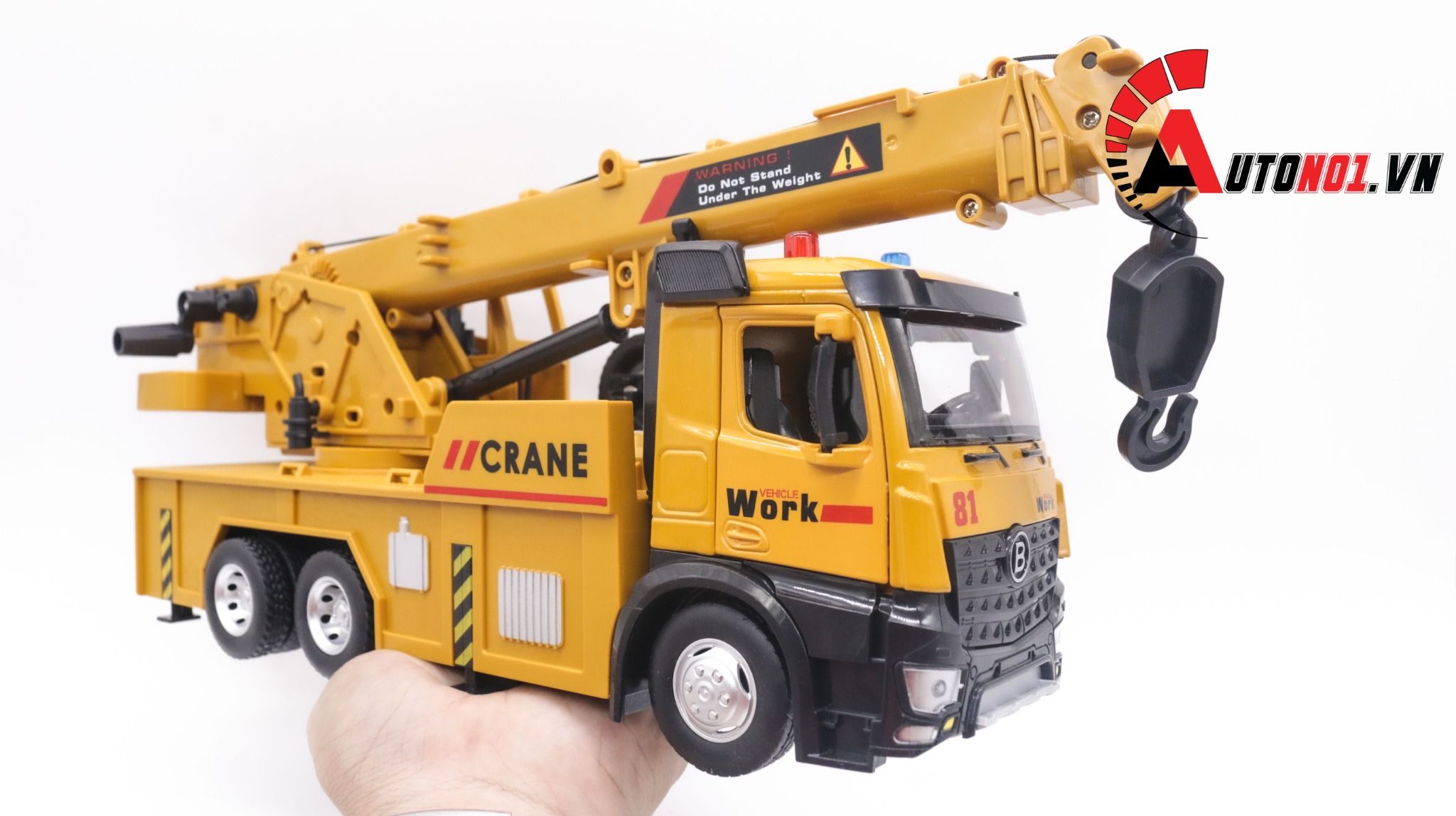 Mô hình xe công trình cần cẩu Jiadu hợp kim tỉ lệ 1:24 Lifting Crane Metal DieCast OT260