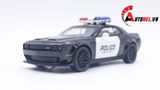  Mô hình xe ô tô Police Dodge Challenger Hellcat tỉ lệ 1:32 Alloy Car OT256 