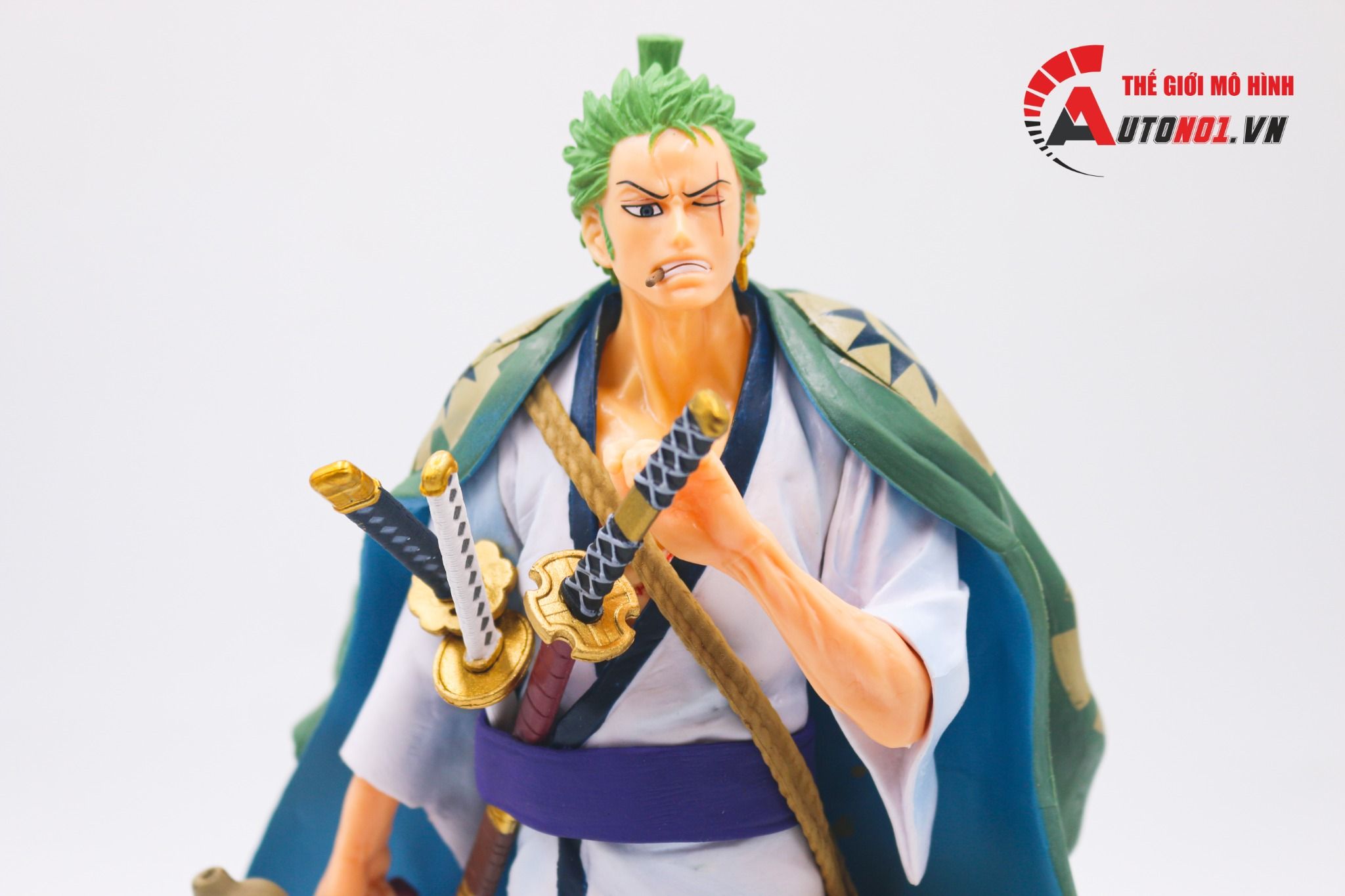 Mô hình nhân vật Onepiece Wano Zoro mặc kimono 27cm FG206