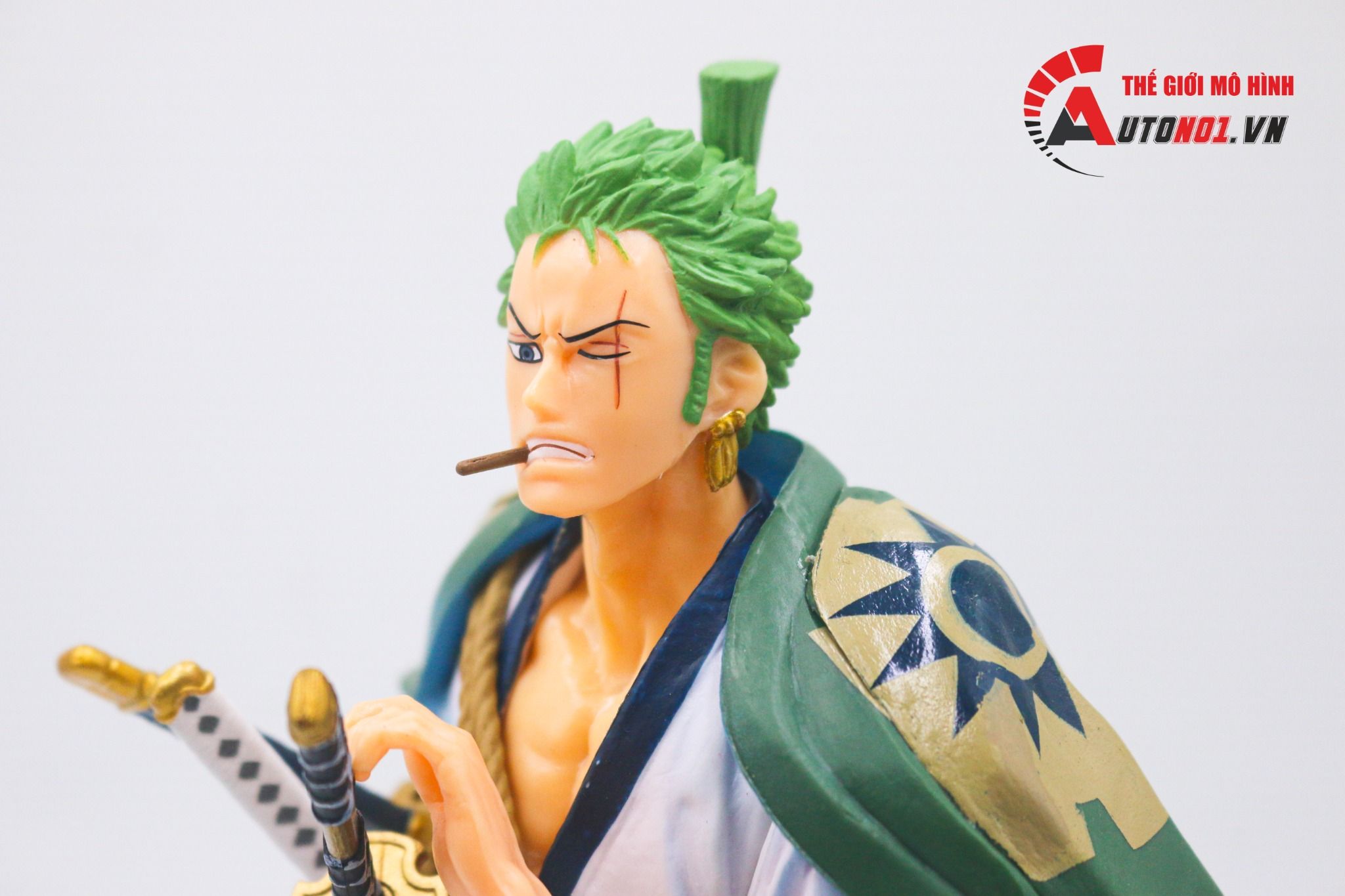 Mô hình nhân vật Onepiece Wano Zoro mặc kimono 27cm FG206