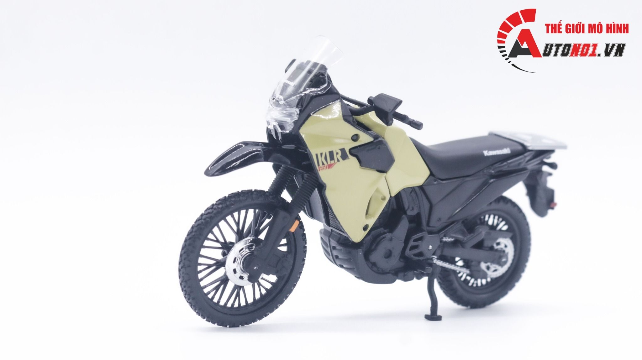 Mô hình xe mô tô Kawasaki KLR650 tỉ lệ 1:18 Maisto MT043
