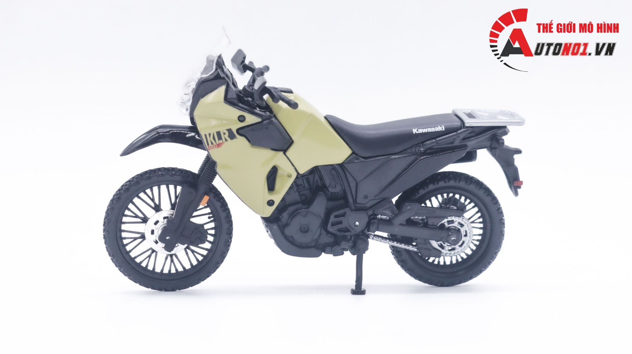 Mô hình xe mô tô Kawasaki KLR650 tỉ lệ 1:18 Maisto MT043