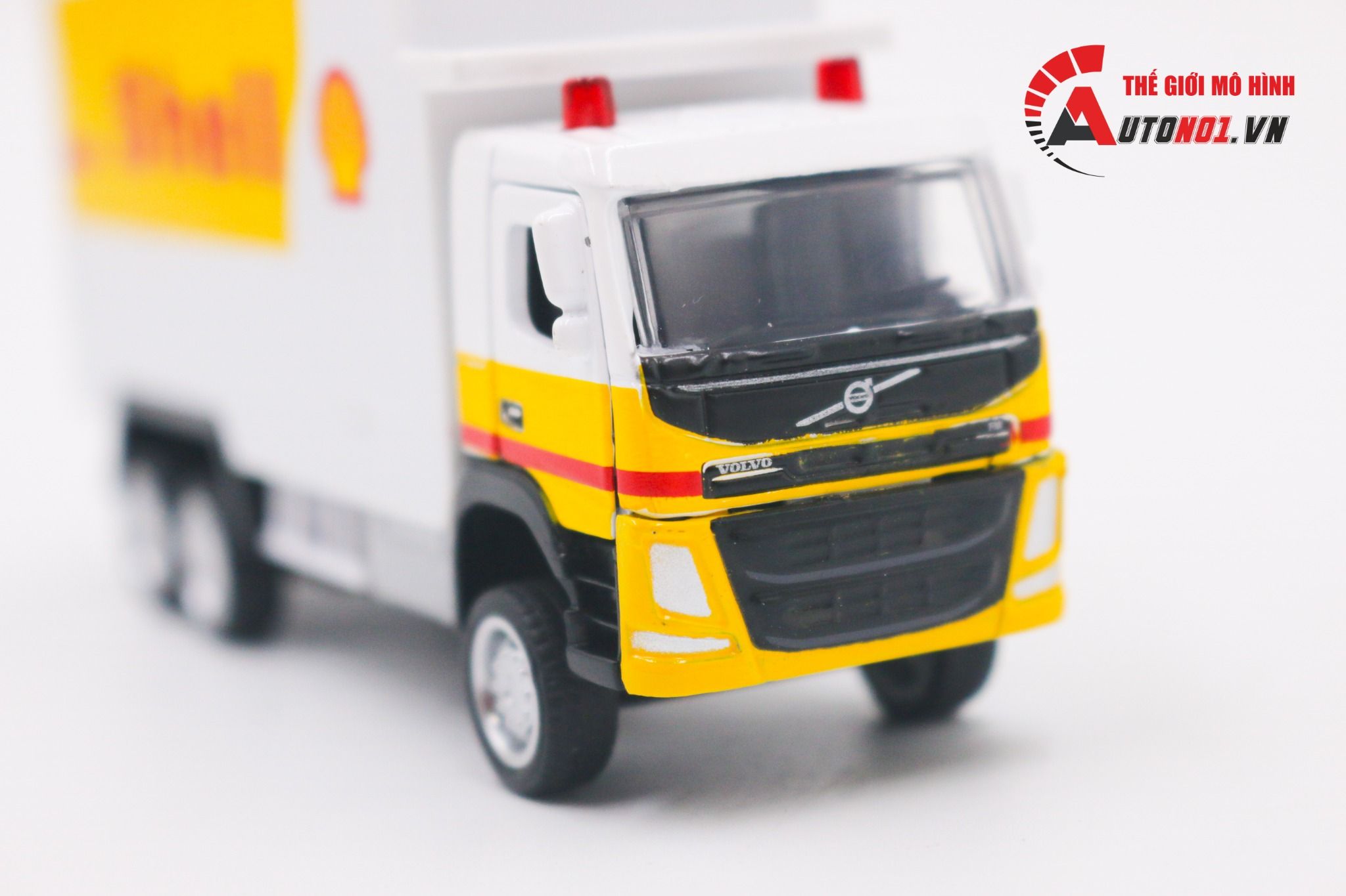  Mô hình xe tải container Shell Volvo tỉ lệ 1:72 CCA 8187 