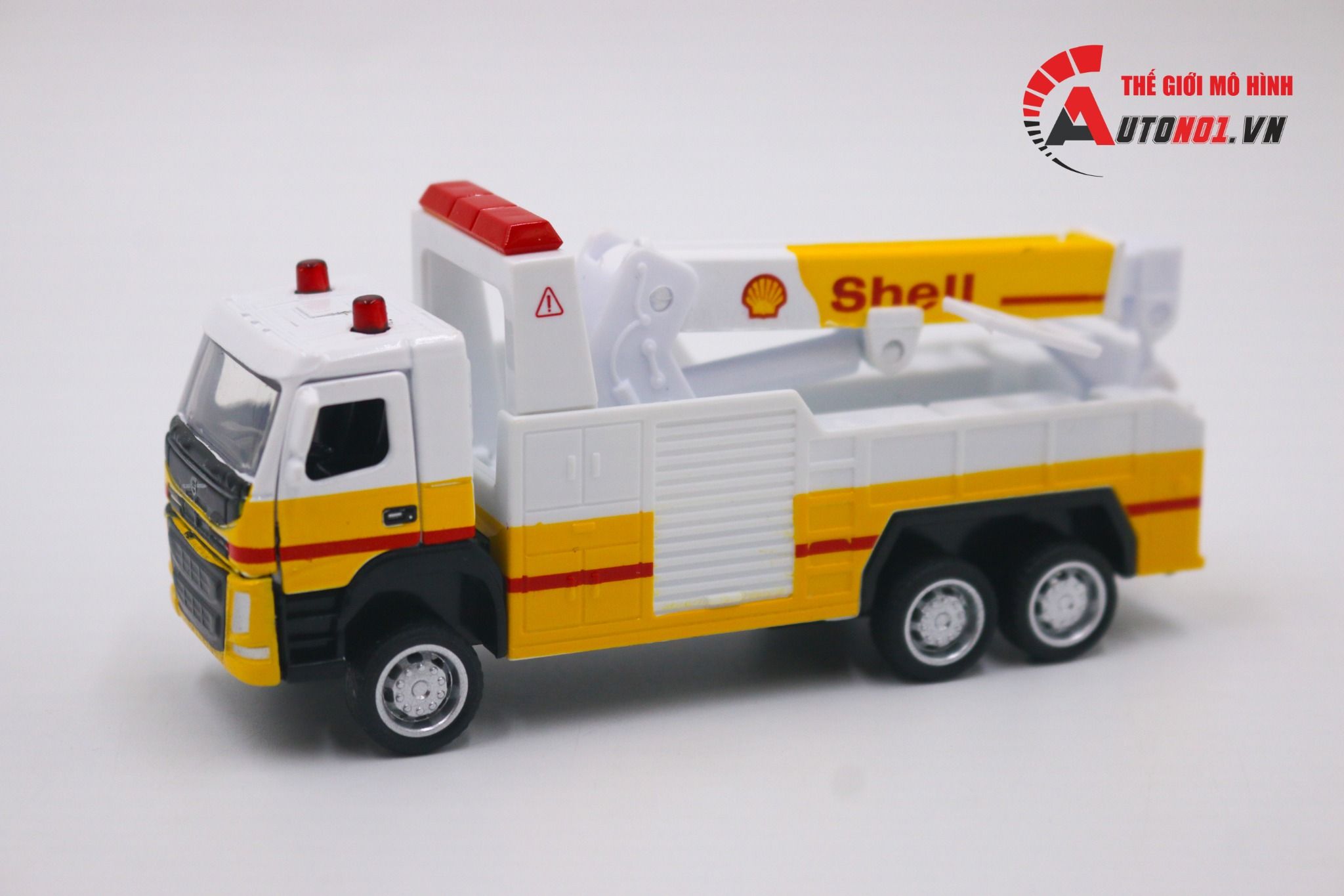 Mô hình xe cẩu cứu hộ Shell Volvo tỉ lệ 1:72 CCA 8188
