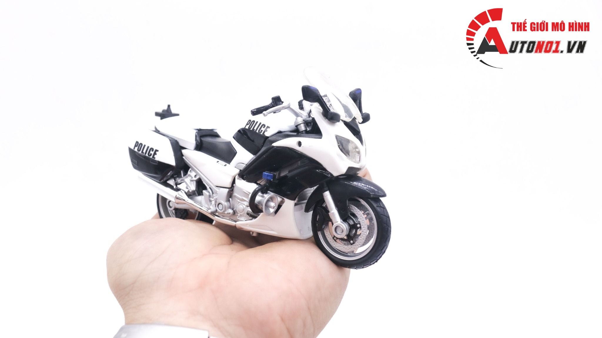 Mô hình xe mô tô cảnh sát police Yamaha FJR 1300 usa tỉ lệ 1:18 Maisto MT046