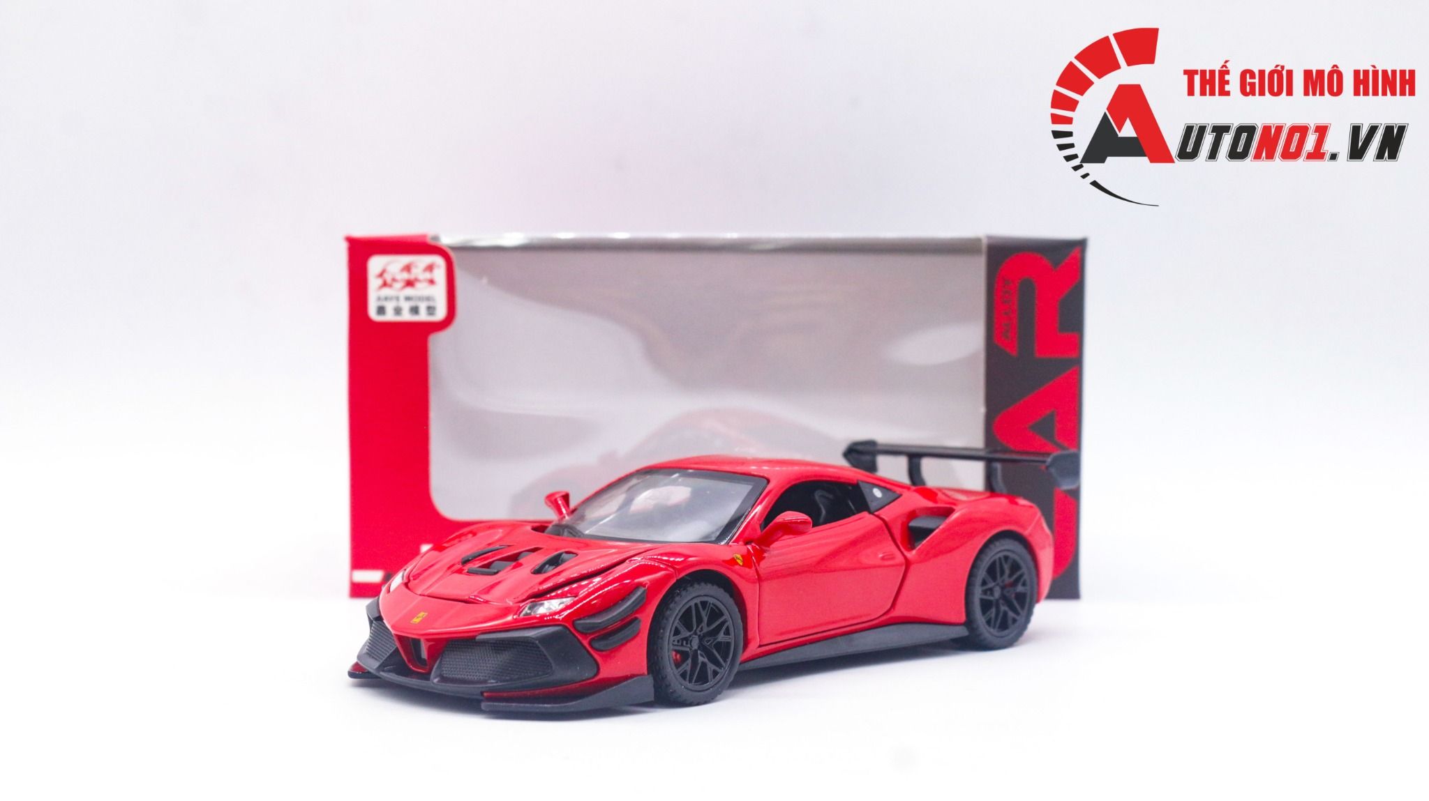 Mô hình xe Ferrari 488 Challenge EVO 2020 tỉ lệ 1:32 Jiaye model VB32743 OT32039