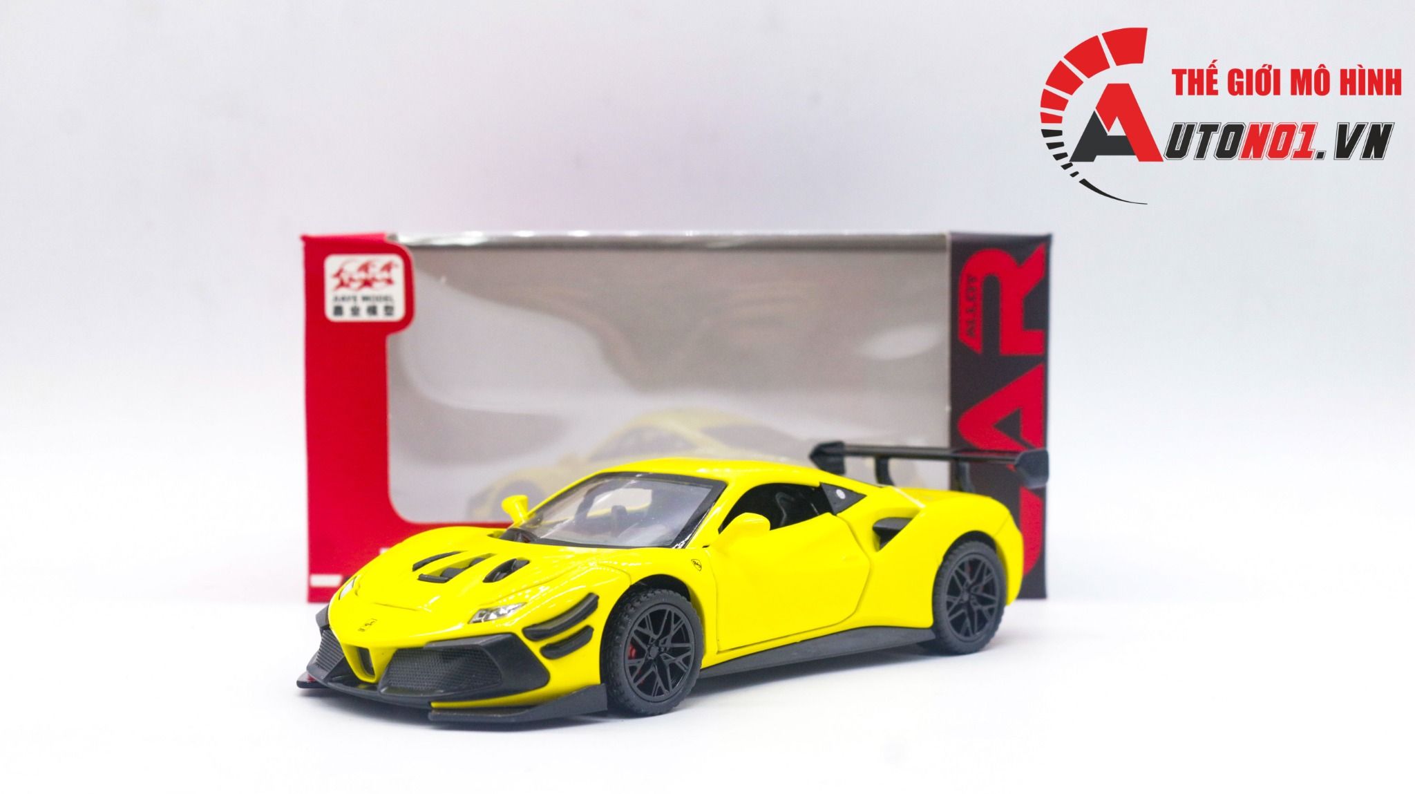 Mô hình xe Ferrari 488 Challenge EVO 2020 tỉ lệ 1:32 Jiaye model VB32743 OT32039