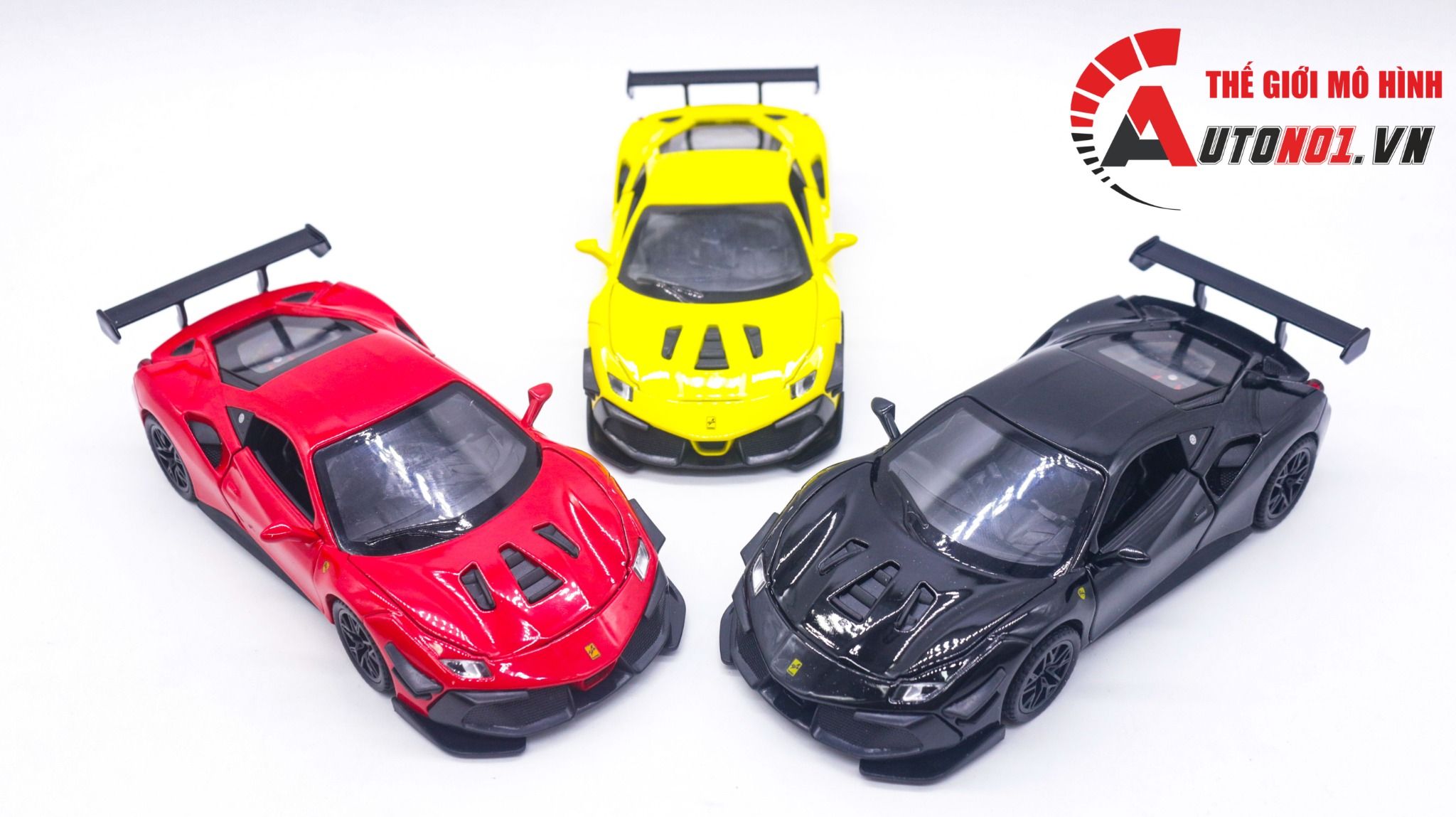 Mô hình xe Ferrari 488 Challenge EVO 2020 tỉ lệ 1:32 Jiaye model VB32743 OT32039