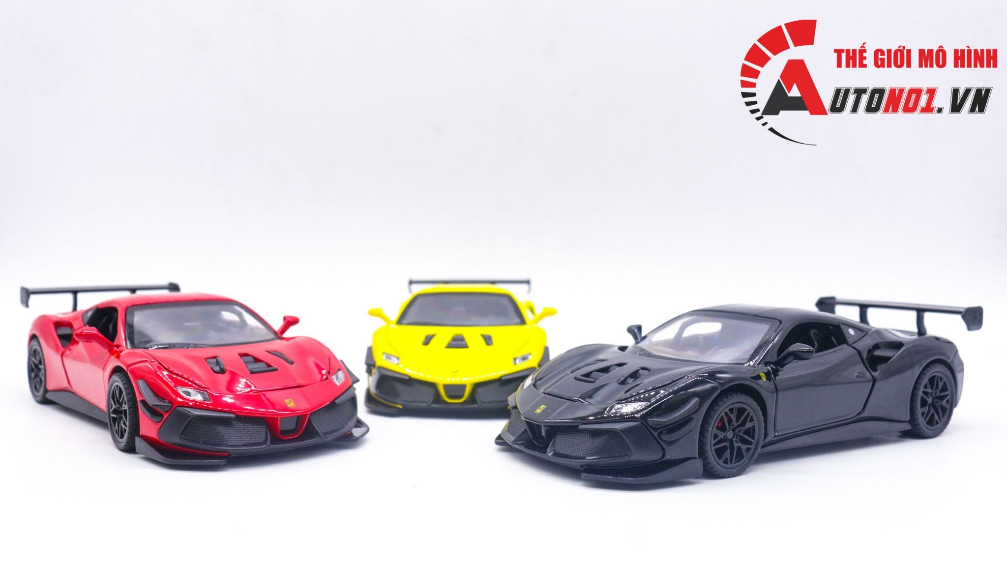 Mô hình xe Ferrari 488 Challenge EVO 2020 tỉ lệ 1:32 Jiaye model VB32743 OT32039