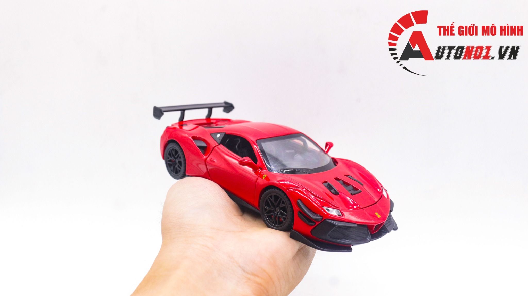 Mô hình xe Ferrari 488 Challenge EVO 2020 tỉ lệ 1:32 Jiaye model VB32743 OT32039