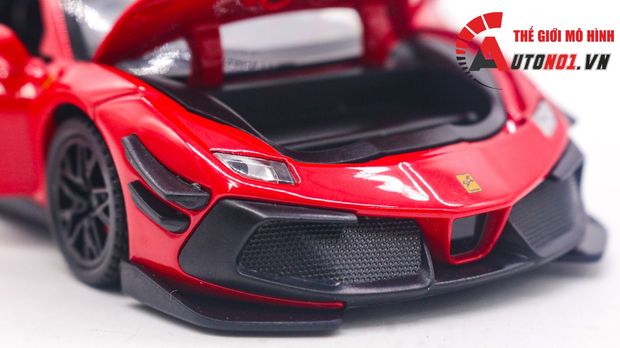 Mô hình xe Ferrari 488 Challenge EVO 2020 tỉ lệ 1:32 Jiaye model VB32743 OT32039