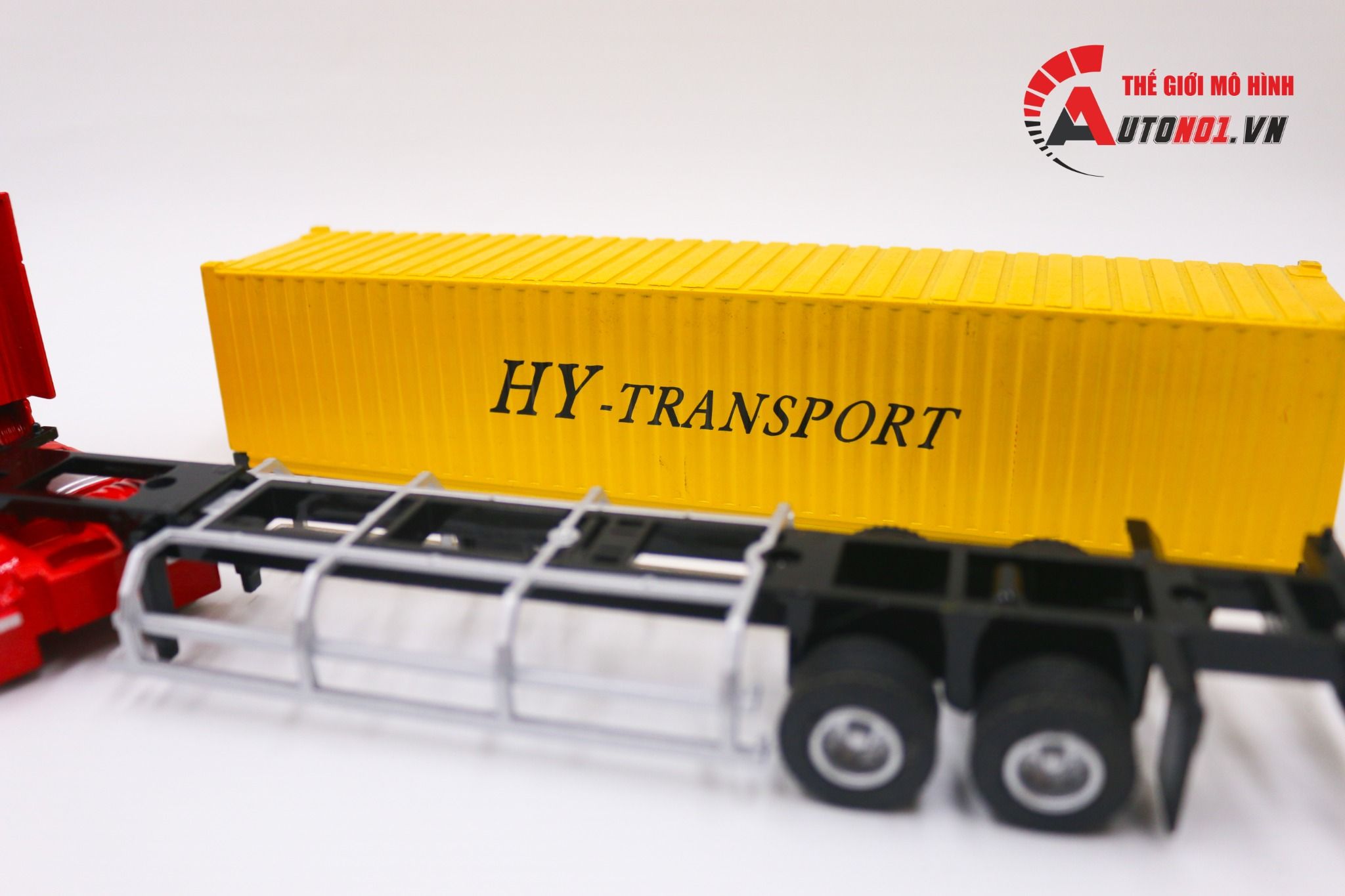  Mô hình xe tải container 1:50 huayi alloy 7648 