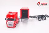  Mô hình xe tải container 1:50 huayi alloy 7648 