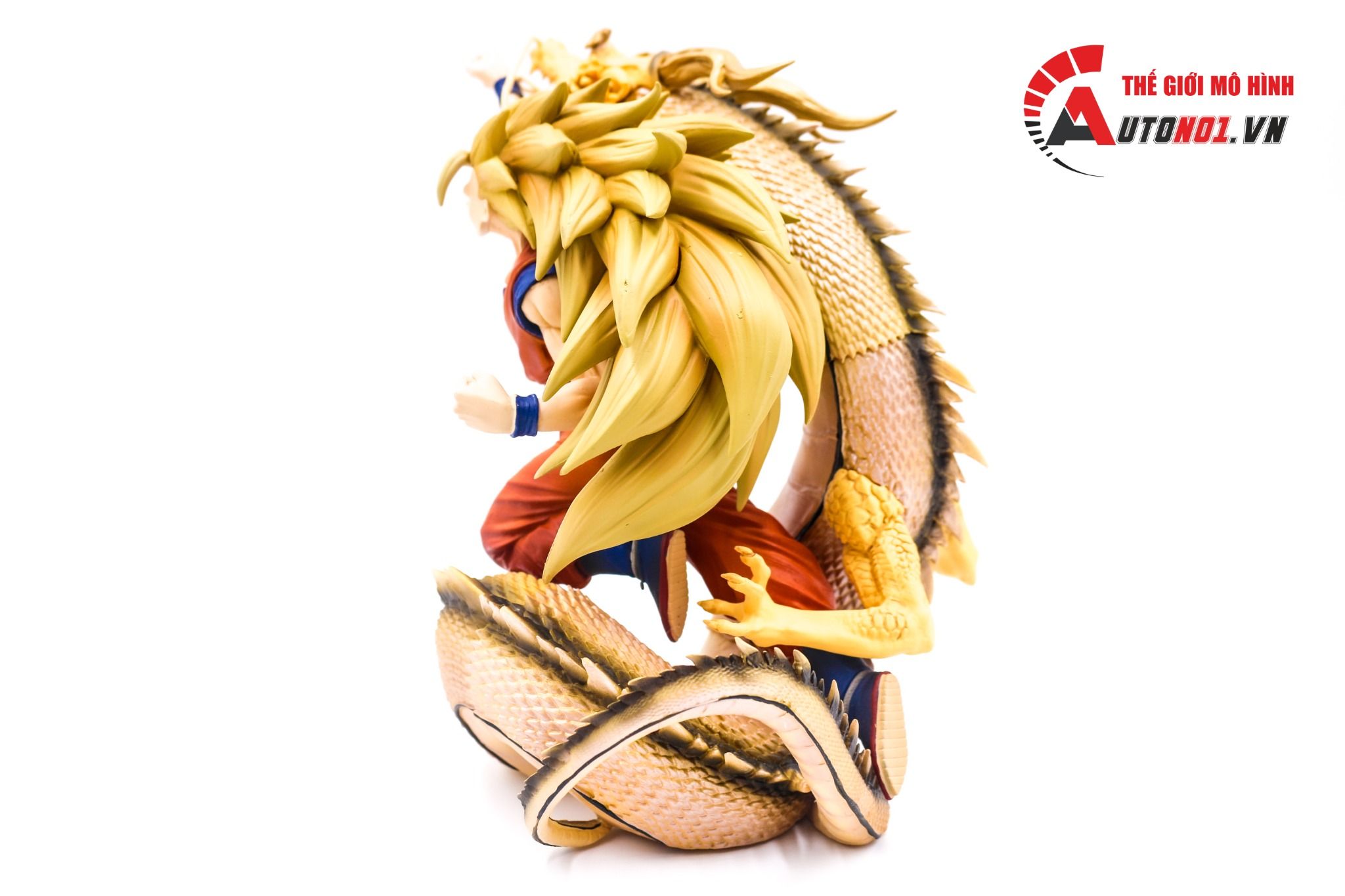 Mô hình nhân vật Dragonball Songoku Super Saiyan 3 và Rồng thần 20cm FG169