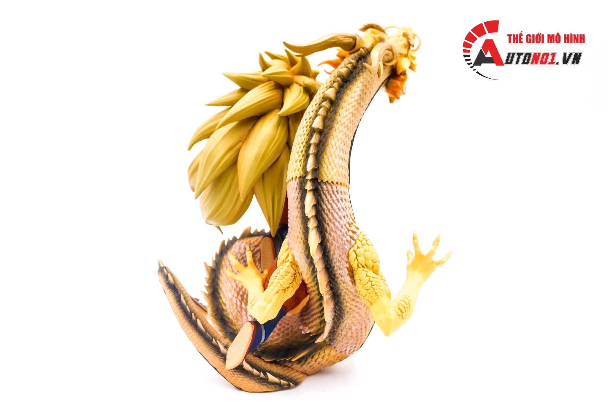 Mô hình nhân vật Dragonball Songoku Super Saiyan 3 và Rồng thần 20cm FG169