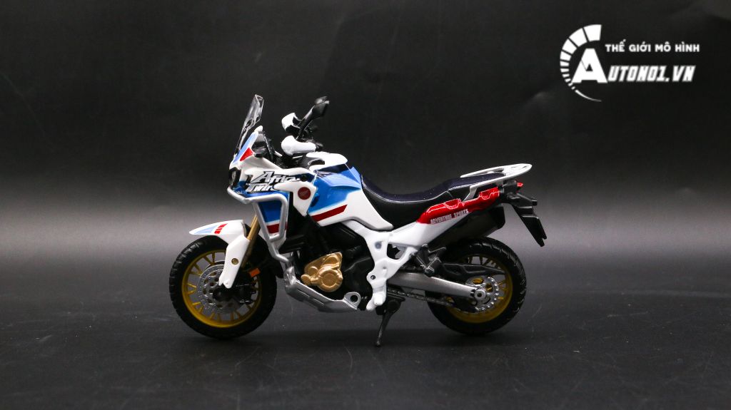 MÔ HÌNH XE HONDA AFRICA TWIN ADVENTURE WHITE 1:18 BBURAGO 7815