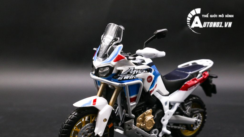 MÔ HÌNH XE HONDA AFRICA TWIN ADVENTURE WHITE 1:18 BBURAGO 7815