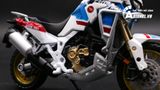  Mô hình xe Honda africa twin adventure white 1:18 Bburago MT080 