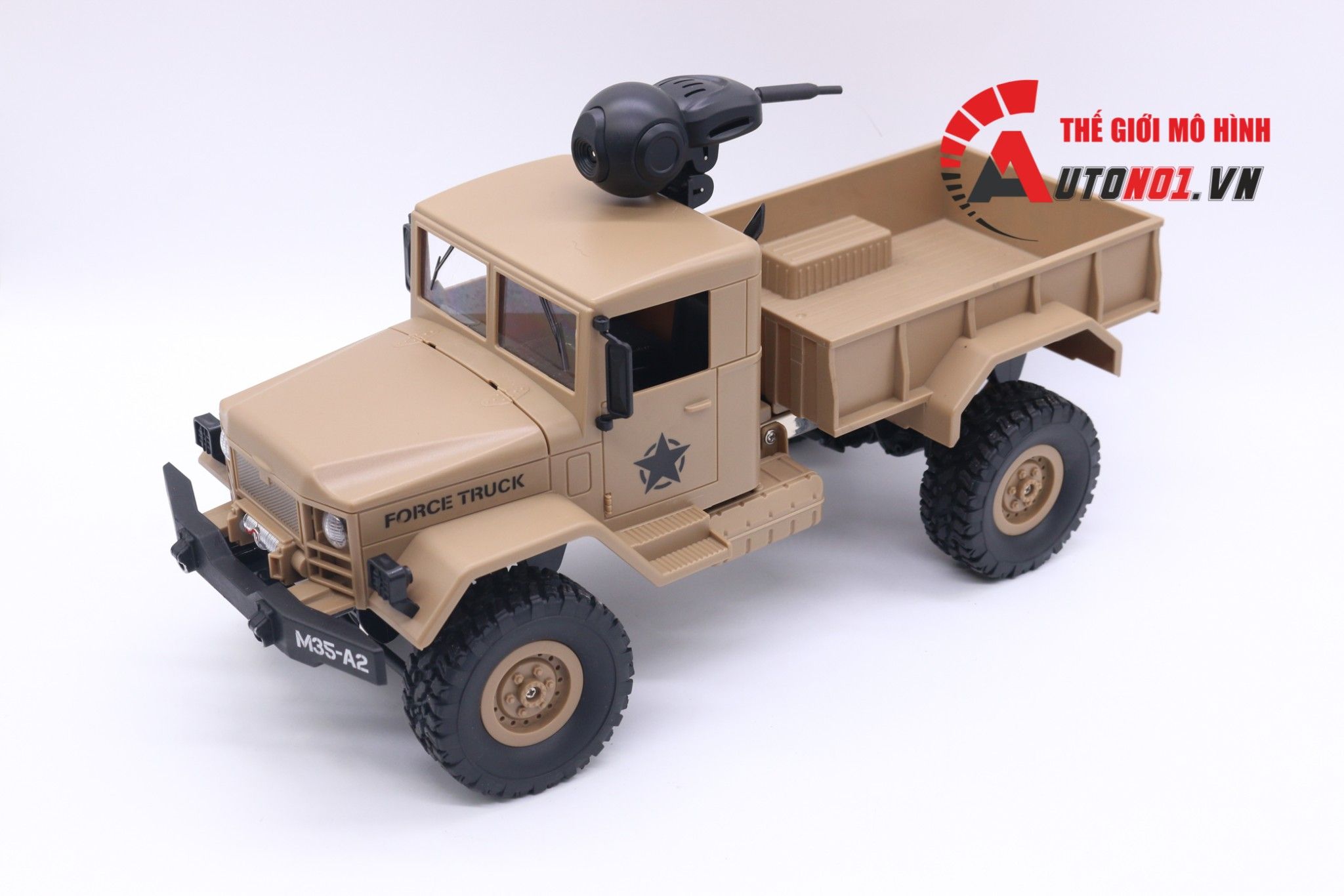  MÔ HÌNH XE ĐIỀU KHIỂN QUÂN SỰ FORCE TRUCK YELLOW CAMERA 4WD 1:16 6799 