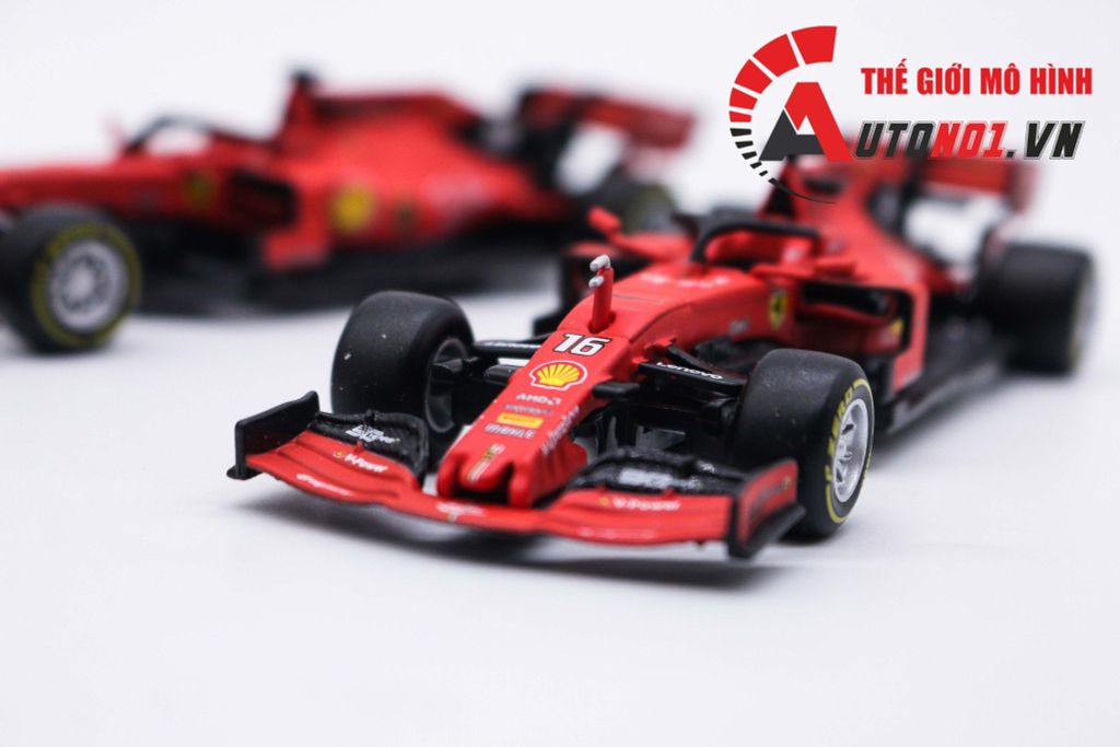 MÔ HÌNH 2 XE F1 FERRARI SF90 #5 AND SF90 #16 2019 1:43 BBURAGO 7540