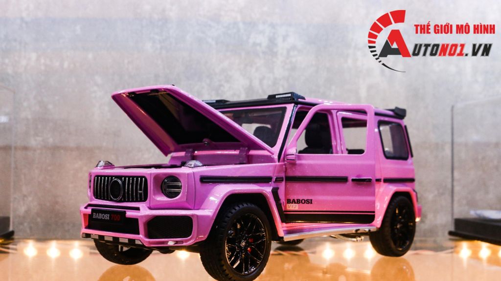 MÔ HÌNH XE MERCEDES-BRABUS G700 PINK 1:18 WEITUG 7829B